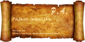 Pajkos Angelika névjegykártya